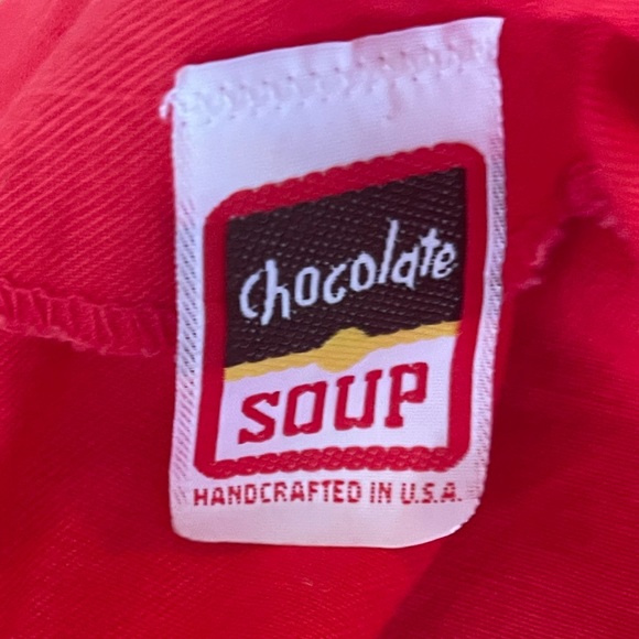 Original VINTAGE Chocolate Soup red top with clown  and ruffled sleeves 3T-RARE! - Picture 8 of 8